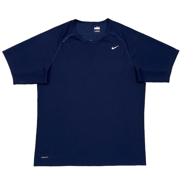 Nike Other - Nike Fit Dry Shirt Navy Blue Mens Medium Athletic Gym T-Shirt Outdoor Active Tee